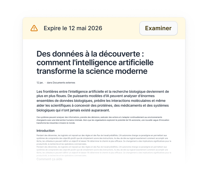 Périodes de vérification